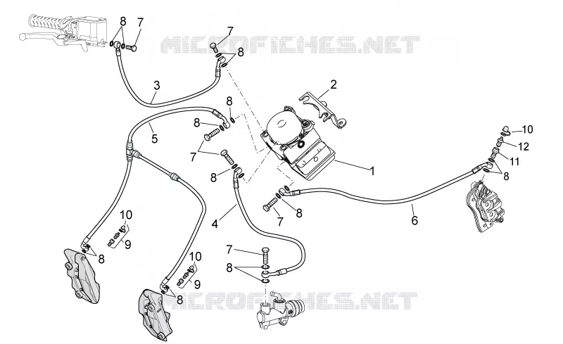 Système frein ABS 2009 MOTO GUZZI MOTO-GUZZI-MOTORCYCLES 1200 STELVIO 2010  Stelvio- NTX - ABS