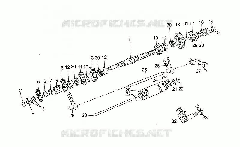 Arbre secondaire MOTO GUZZI MOTO-GUZZI-MOTORCYCLES 1000 STRADA 1993  Strada