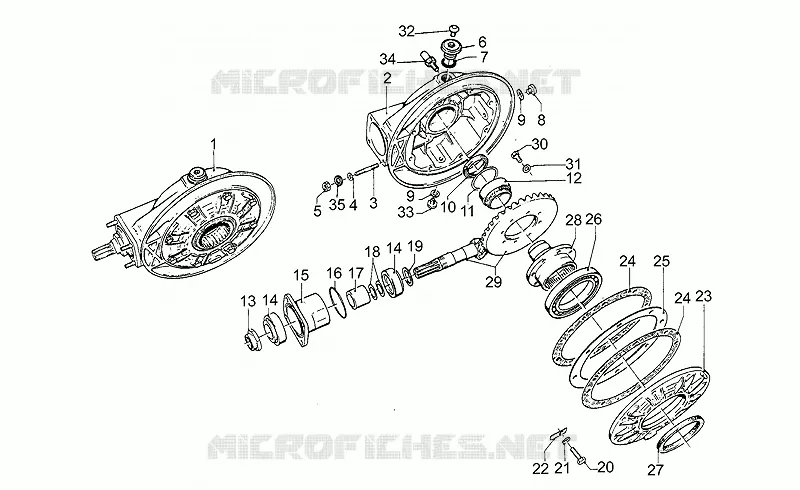 Couple conique AR MOTO GUZZI MOTO-GUZZI-MOTORCYCLES 1000 STRADA 1993  Strada