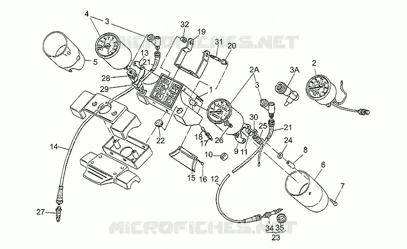 Tableau de bord MOTO GUZZI MOTO-GUZZI-MOTORCYCLES 1000 STRADA 1994  Strada