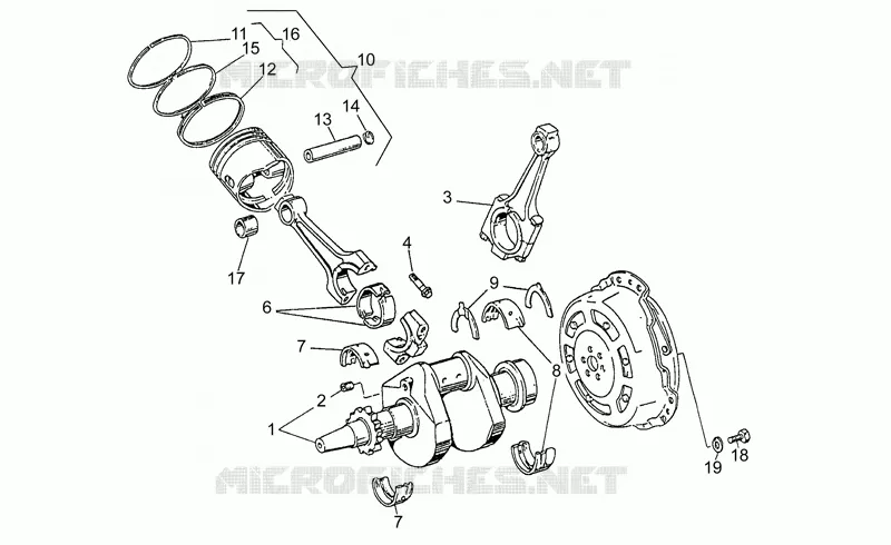 Arbre moteur MOTO GUZZI MOTO-GUZZI-MOTORCYCLES 750 STRADA 1995  Strada