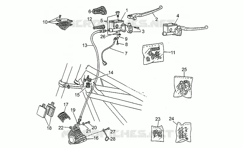 Maît. cyl. frein AV MOTO GUZZI MOTO-GUZZI-MOTORCYCLES 750 STRADA 1993  Strada