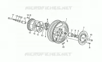 Roue arrière Chassis 1000 guzzi-laverda-scarabeo V10 1999 31