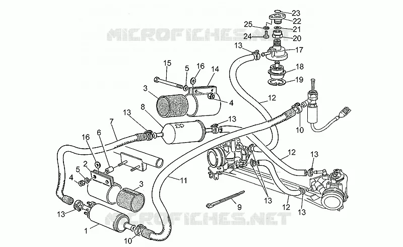 Alimentation MOTO GUZZI MOTO-GUZZI-MOTORCYCLES 1000 V10 1997  V 10 Centauro