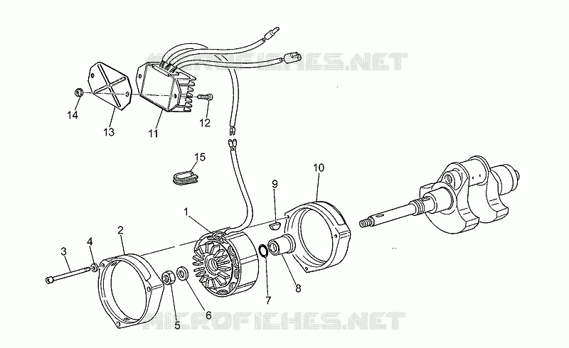 Alternateur - Régul. MOTO GUZZI MOTO-GUZZI-MOTORCYCLES 1000 V10 1999  V 10 Centauro