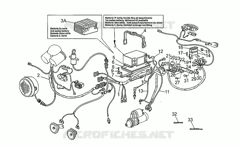 Circuit electrique MOTO GUZZI MOTO-GUZZI-MOTORCYCLES 1000 V10 1998  V 10 Centauro
