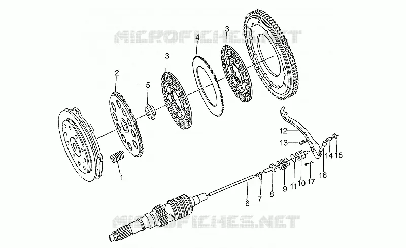 Embrayage MOTO GUZZI MOTO-GUZZI-MOTORCYCLES 1000 V10 1999  V 10 Centauro