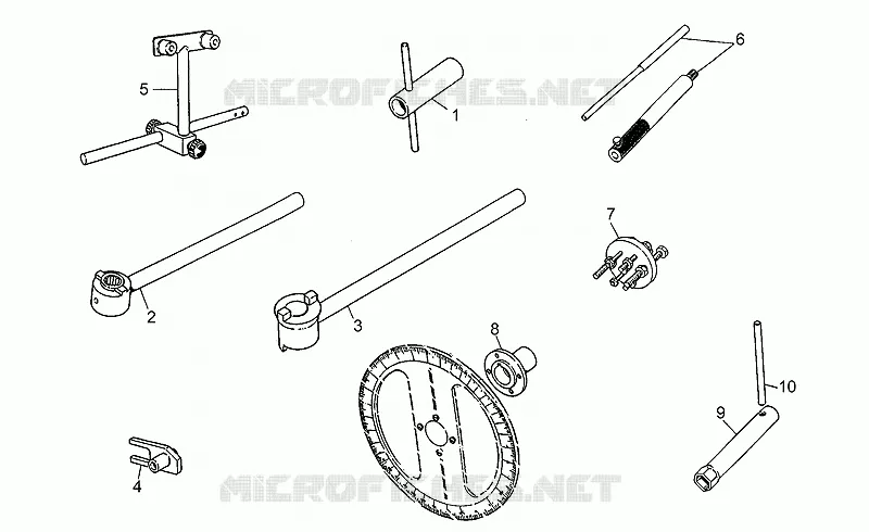 Specific tools II MOTO GUZZI MOTO-GUZZI-MOTORCYCLES 1000 V10 1997  V 10 Centauro