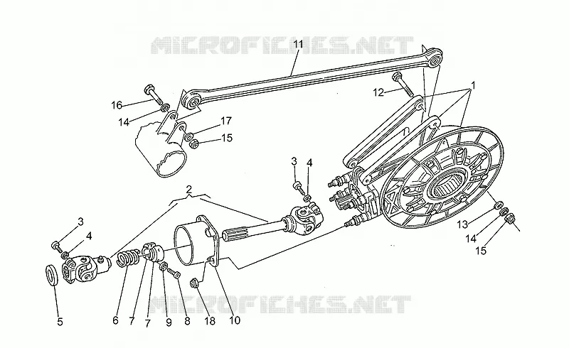 Transmission cpl. II MOTO GUZZI MOTO-GUZZI-MOTORCYCLES 1000 V10 1999  V 10 Centauro