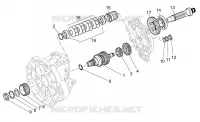 ARBRE PRIMAIRE BOITE DE VITESSES Moteur 1100 guzzi-laverda-scarabeo V11 2003 30
