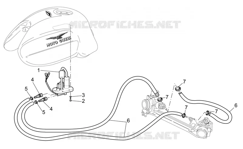 Alimentation MOTO GUZZI MOTO-GUZZI-MOTORCYCLES 1100 V11 2004  V 11 Cafè - Ballabio