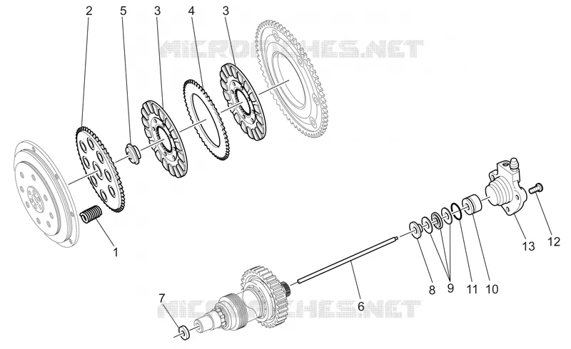 Embrayage MOTO GUZZI MOTO-GUZZI-MOTORCYCLES 1100 V11 2005  V 11 Cafè - Ballabio