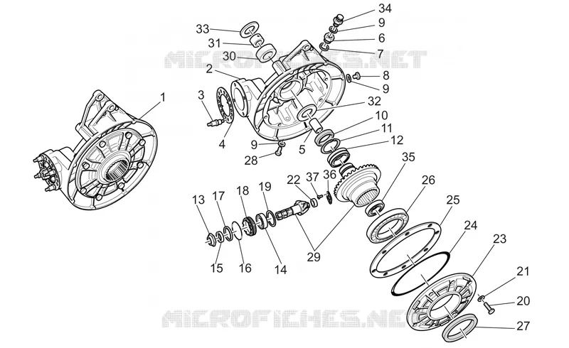 Transmission cpl. II MOTO GUZZI MOTO-GUZZI-MOTORCYCLES 1100 V11 2003  V 11 Cafè - Ballabio