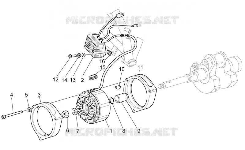 Alternateur - Régul. MOTO GUZZI MOTO-GUZZI-MOTORCYCLES 1100 V11 2002  V 11 Le Mans