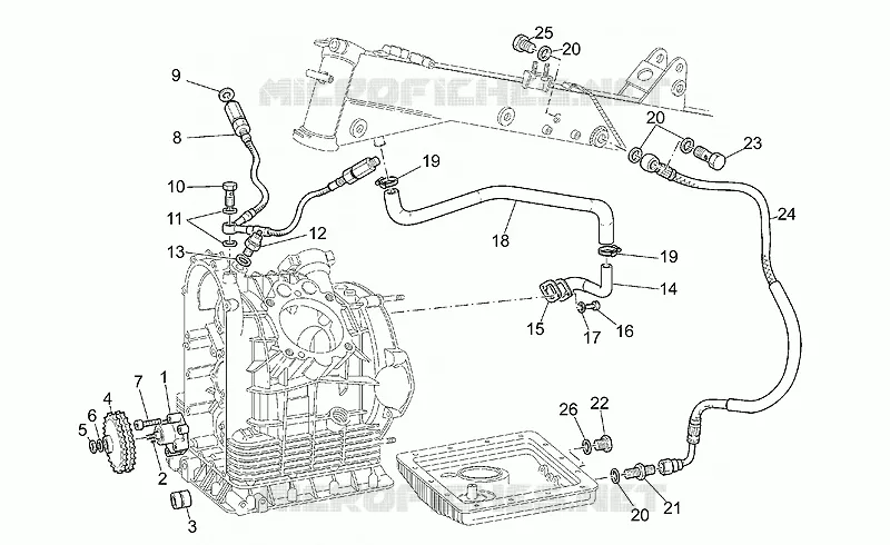 Pompe huile MOTO GUZZI MOTO-GUZZI-MOTORCYCLES 1100 V11 2000  V 11 Sport - Mandello