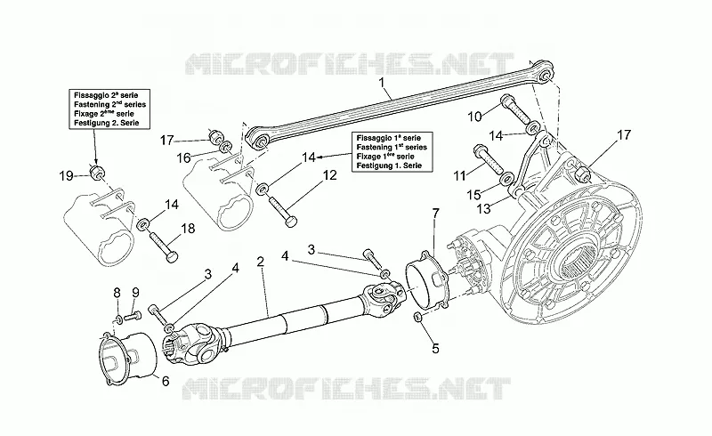 Transmission cpl. MOTO GUZZI MOTO-GUZZI-MOTORCYCLES 1100 V11 1999  V 11 Sport - Mandello