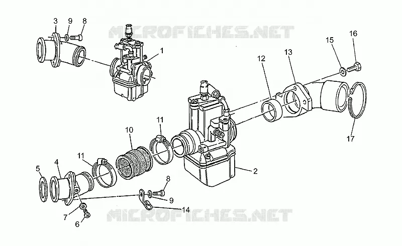 Alimentation MOTO GUZZI MOTO-GUZZI-MOTORCYCLES 350 V35 1992  V 35 Carabinieri/PA