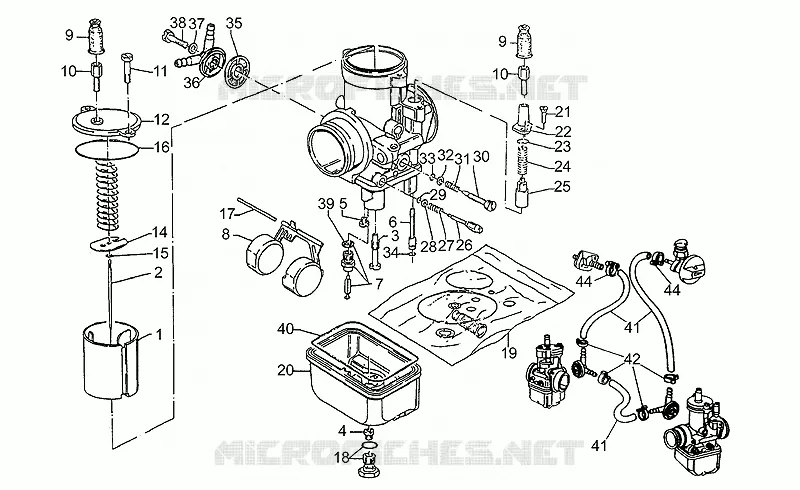 Carburateur I MOTO GUZZI MOTO-GUZZI-MOTORCYCLES 350 V35 1994  V 35 Carabinieri/PA