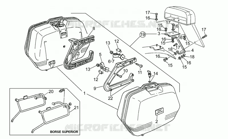 Accessoires II MOTO GUZZI MOTO-GUZZI-MOTORCYCLES 350 V35 1988  V 35 Florida