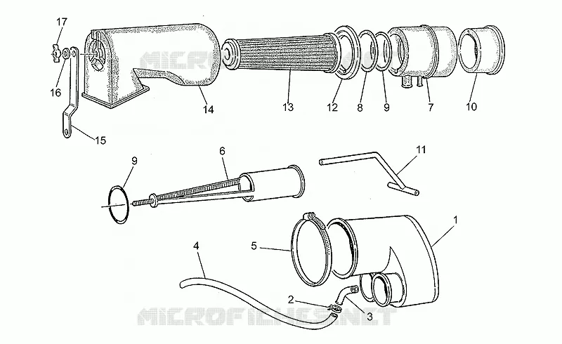 Filtre air MOTO GUZZI MOTO-GUZZI-MOTORCYCLES 350 V35 1985  V 35 II