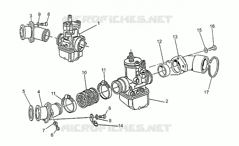 Alimentation MOTO GUZZI MOTO-GUZZI-MOTORCYCLES 500 V50 2001  V 50 PA