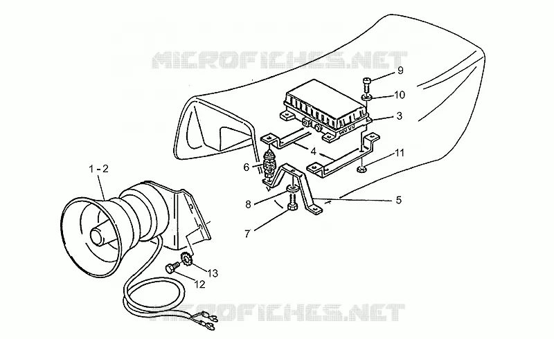 Sirènes MOTO GUZZI MOTO-GUZZI-MOTORCYCLES 500 V50 1999  V 50 PA