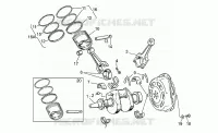 Arbre moteur pour MOTO GUZZI V 65 Polizia/PA NuovoTipo de 1995
