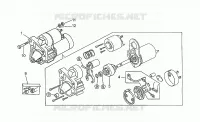 Démarreur Valeo pour MOTO GUZZI V 65 Polizia/PA NuovoTipo de 1995