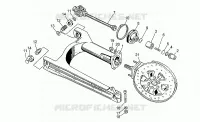 Four. jusqu'à ch. PG17000 pour MOTO GUZZI V 65 Polizia/PA NuovoTipo de 1995