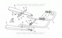 Groupe echappement pour MOTO GUZZI V 65 Polizia/PA NuovoTipo de 1995
