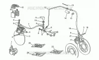 Pince frein pour MOTO GUZZI V 65 Polizia/PA NuovoTipo de 1995