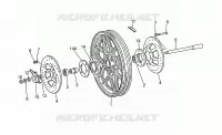 Roue AV jus.ch. PG17000 pour MOTO GUZZI V 65 Polizia/PA NuovoTipo de 1995