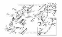 R.pieds   Béquilles pour MOTO GUZZI V 65 Polizia/PA NuovoTipo de 1995