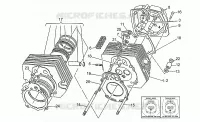 Tête cylindre pour MOTO GUZZI V 65 Polizia/PA NuovoTipo de 1995