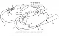 Groupe echappement Chassis 750 guzzi-laverda-scarabeo V7 2011 10