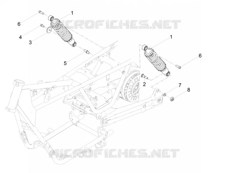 Amortisseur MOTO GUZZI MOTO-GUZZI-MOTORCYCLES 750 V7 2017  V7 III Special e4