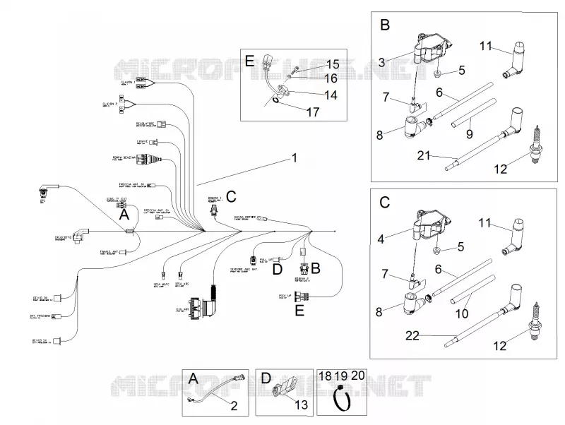 Circuit electrique I MOTO GUZZI MOTO-GUZZI-MOTORCYCLES 750 V7 2015  V7 II Special ABS