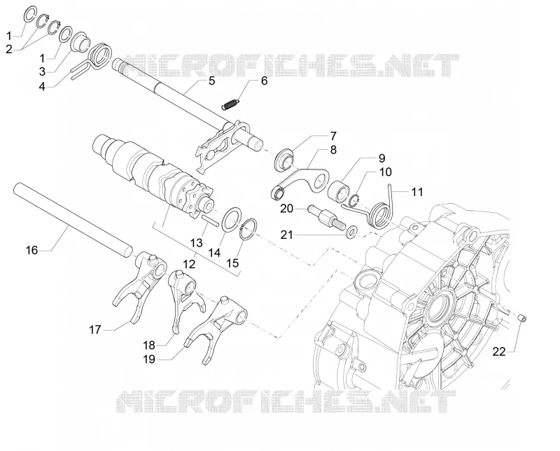 Selecteur boîte de vitesses MOTO GUZZI MOTO-GUZZI-MOTORCYCLES 750 V7 2016  V7 II Special ABS