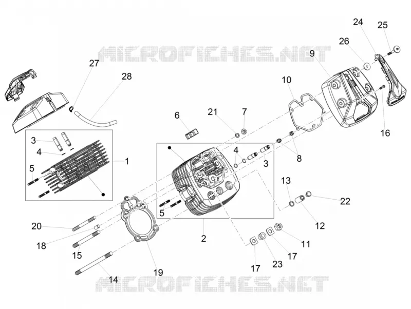 Tête cylindre MOTO GUZZI MOTO-GUZZI-MOTORCYCLES 750 V7 2015  V7 II Special ABS