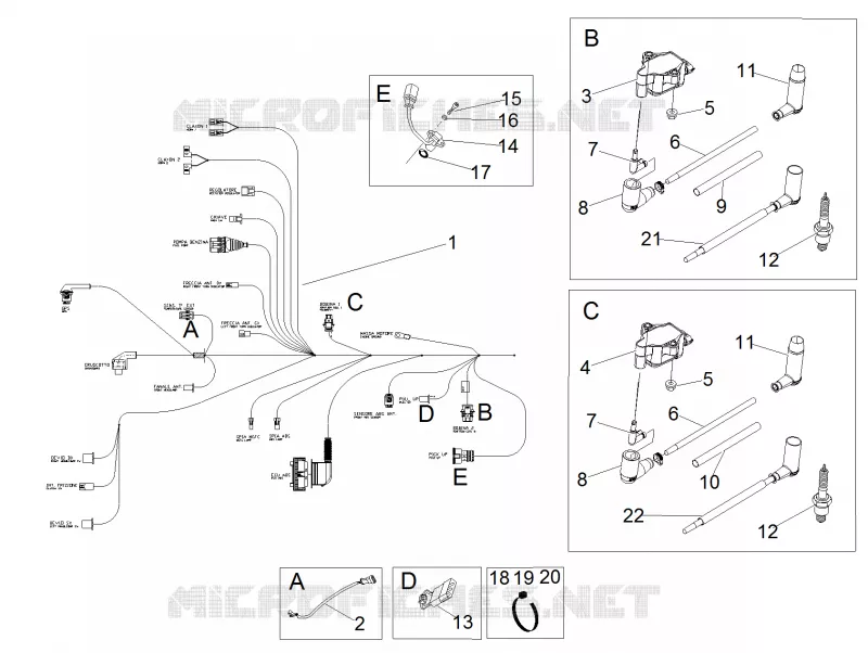Circuit electrique I MOTO GUZZI MOTO-GUZZI-MOTORCYCLES 750 V7 2016  V7 II Special ABS