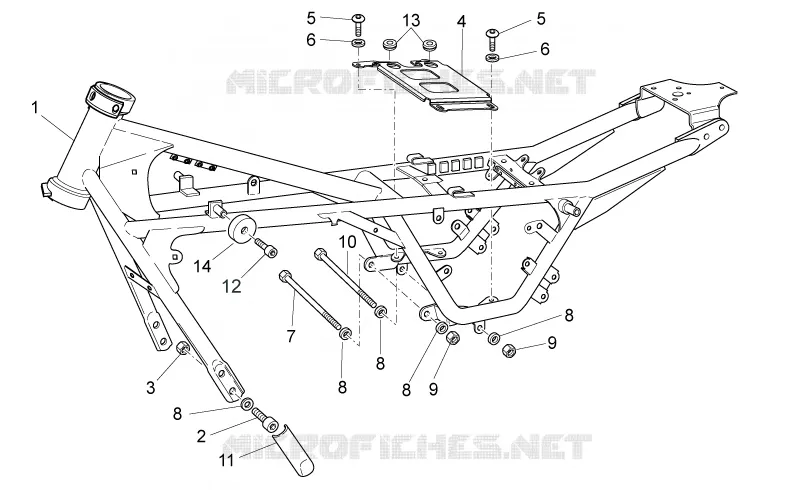 Chassis I MOTO GUZZI MOTO-GUZZI-MOTORCYCLES 750 V7 2015  V7 II Stone ABS