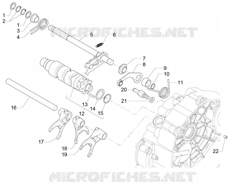 Selecteur boîte de vitesses MOTO GUZZI MOTO-GUZZI-MOTORCYCLES 750 V7 2016  V7 II Stone ABS