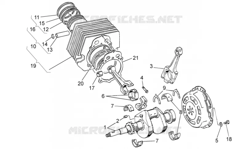 Arbre moteur cpl. MOTO GUZZI MOTO-GUZZI-MOTORCYCLES 750 V7 2011  V7 Racer