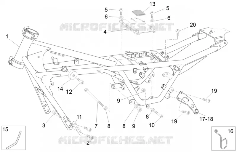 Chassis I MOTO GUZZI MOTO-GUZZI-MOTORCYCLES 750 V7 2011  V7 Racer