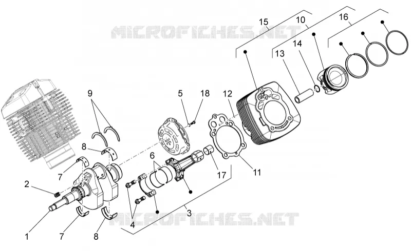 Arbre moteur cpl. MOTO GUZZI MOTO-GUZZI-MOTORCYCLES 750 V7 2014  V7 Racer