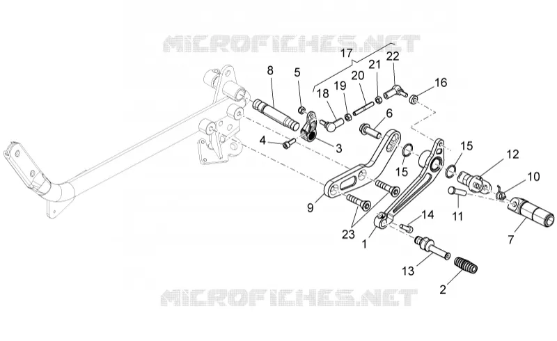 Levier boîte de vitesses MOTO GUZZI MOTO-GUZZI-MOTORCYCLES 750 V7 2014  V7 Racer