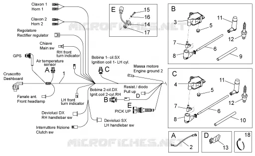 Circuit electrique I MOTO GUZZI MOTO-GUZZI-MOTORCYCLES 750 V7 2014  V7 Special