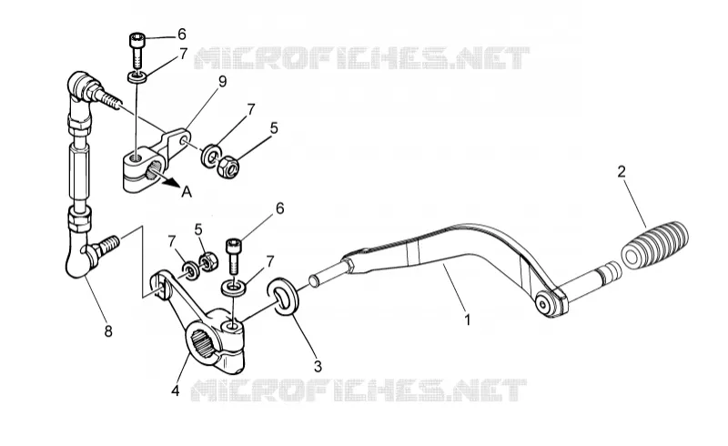 Levier boîte de vitesses MOTO GUZZI MOTO-GUZZI-MOTORCYCLES 750 V7 2015  V7 Special