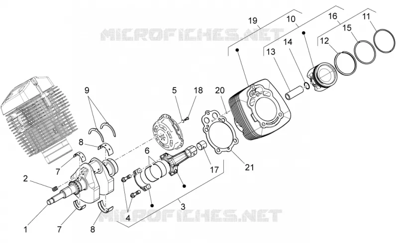Arbre moteur cpl. MOTO GUZZI MOTO-GUZZI-MOTORCYCLES 750 V7 2012  V7 Special - Stone