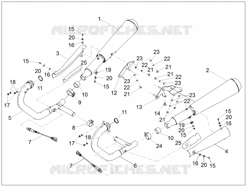 Pot d''échappement MOTO GUZZI MOTO-GUZZI-MOTORCYCLES 850 V9 2016  V9 Roamer